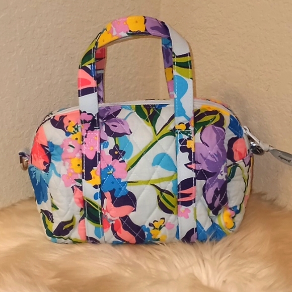 Vera Bradley Marian Floral Mini Satchel Crossbody Bag - Picture 7 of 14